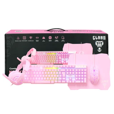 Kit Gamer Nightmare Candy Teclado - Mouse - Mousepad - Headset