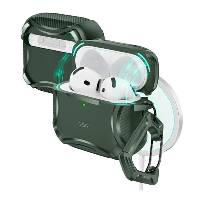Capa Esr Airpods 4 Geração Magsafe Proteção Quedas Verde