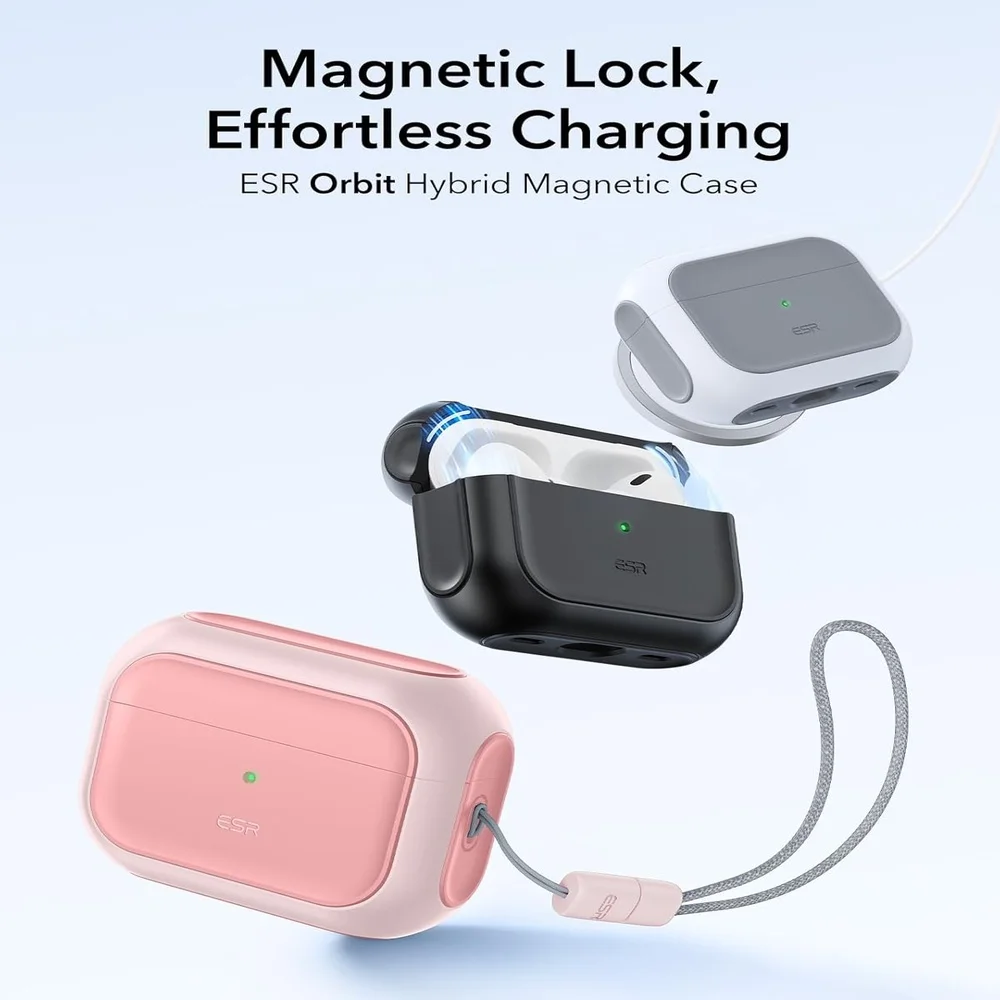 Imagem 5 de 5 do produto Capa Esr Airpods Pro 2ª Geração Proteção Anti Queda Rosa