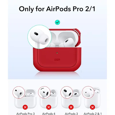 Capa Esr Airpods Pro 2ª 1ª Geração Magsafe Vermelho Escuro — foto 4