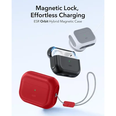 Capa Esr Airpods Pro 2ª 1ª Geração Magsafe Vermelho Escuro — foto 5