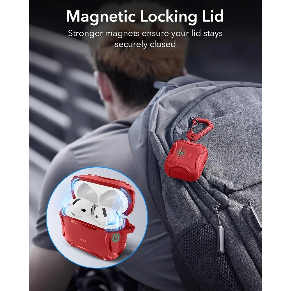 Imagem 3 de 5 do produto Capa Esr Airpods 4 (2024) Proteção Anti-queda Magsafe