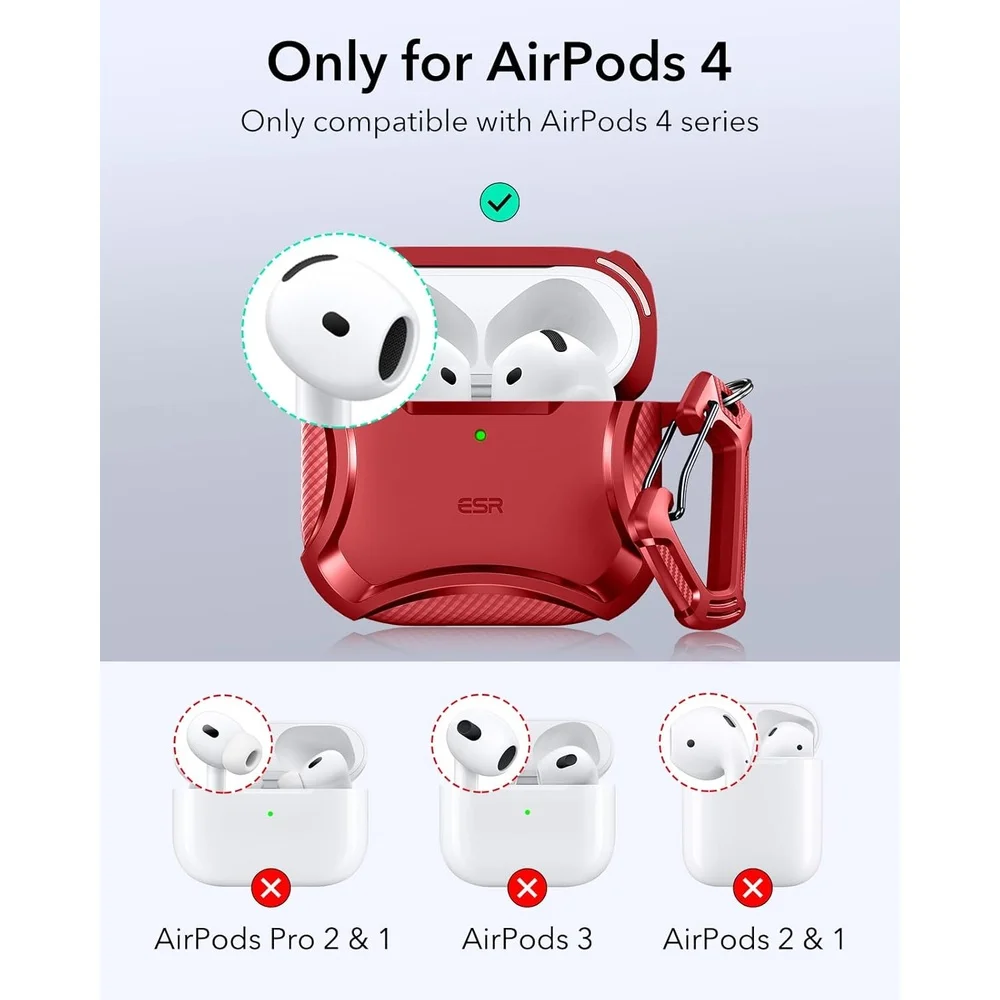Imagem 4 de 5 do produto Capa Esr Airpods 4 (2024) Proteção Anti-queda Magsafe