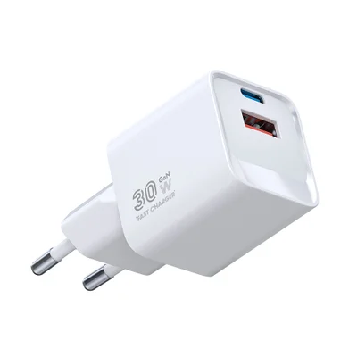 Carregador De Parede Life Gan 33w Usb-c E Usb-a Rápido