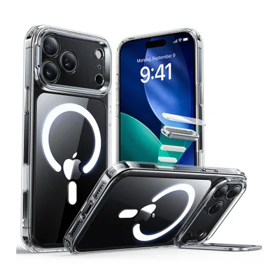 Capa Esr Iphone 17 Pro Max Halolock Transparente Suporte