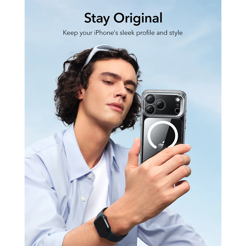 Imagem 2 de 5 do produto Capa Esr Iphone 17 Pro Max Halolock Transparente Suporte