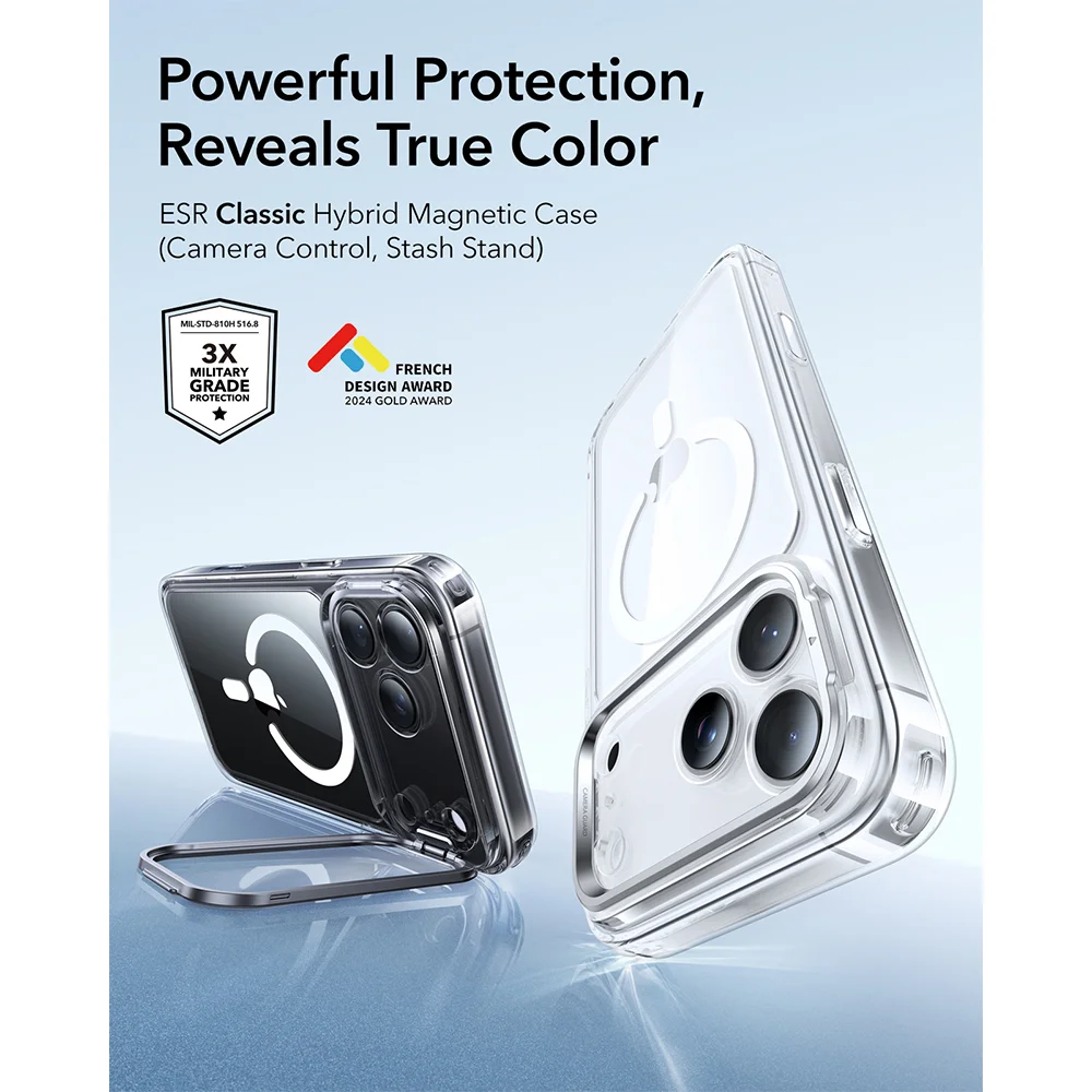 Imagem 4 de 5 do produto Capa Esr Iphone 17 Pro Max Halolock Transparente Suporte