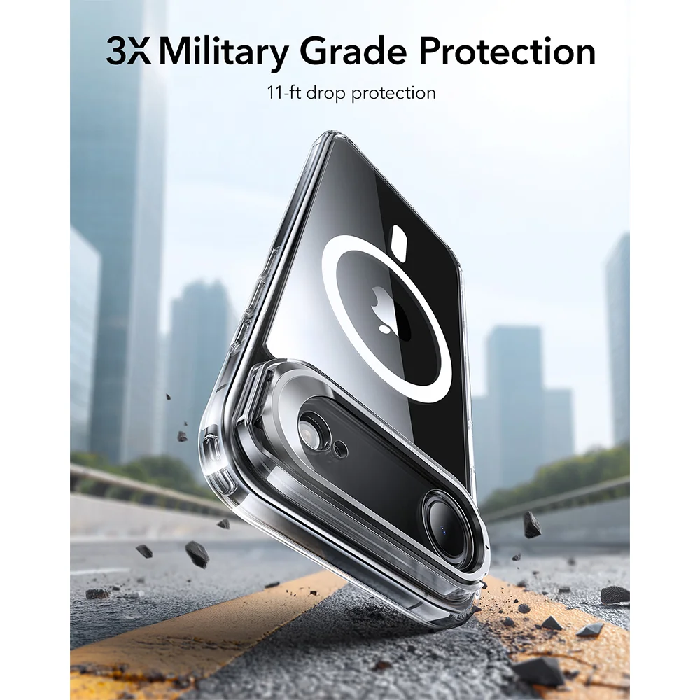 Imagem 5 de 5 do produto Capa Esr Iphone 17 Halolock Híbrida Suporte Transparente