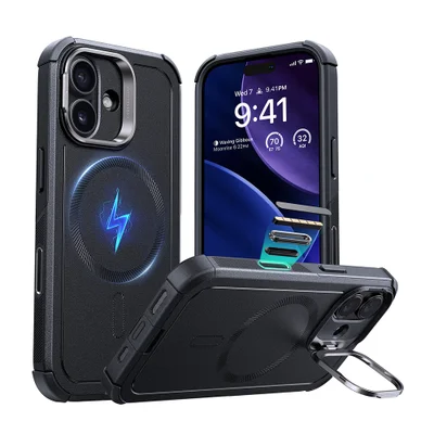 Capa Esr Iphone 17 Halolock Cyber Armor Suporte Magsafe
