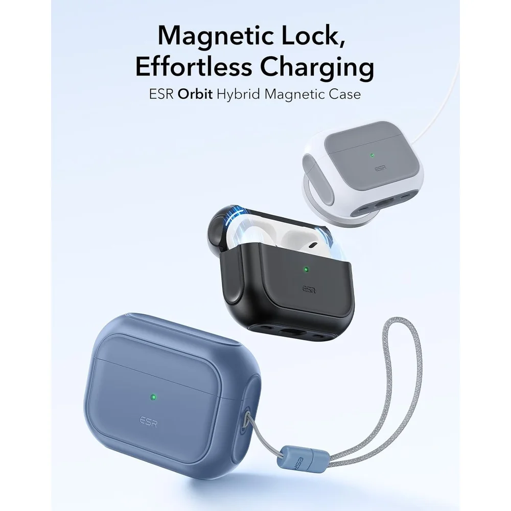 Imagem 5 de 5 do produto Capa Esr P/ Airpods Pro 2 Geração Magsafe Lanyard Azul