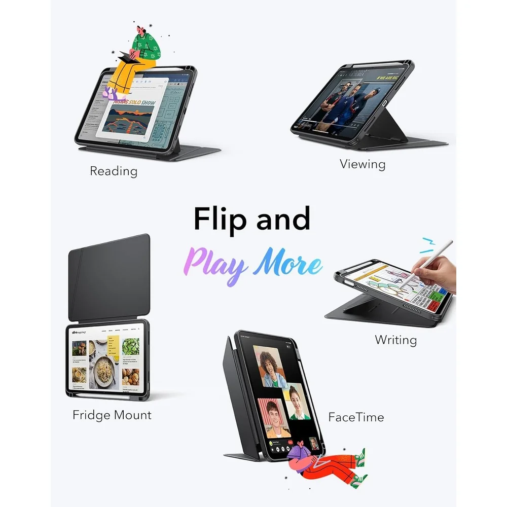 Imagem 5 de 5 do produto Capa Esr Flip Hybrid Ipad 11/10 Proteção Suporte Caneta