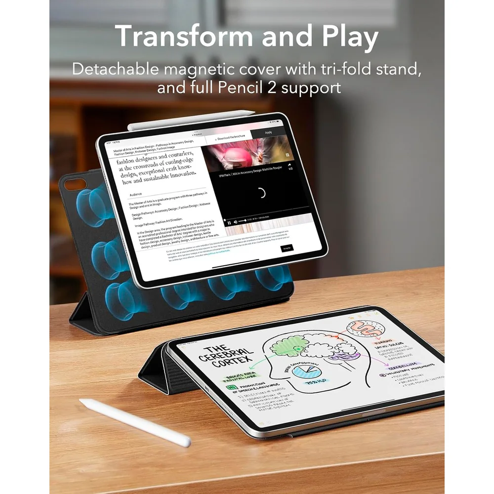 Imagem 4 de 5 do produto Capa Esr Para Ipad Air 11 Pol M3 M2 5ª 4ª Geração Preta