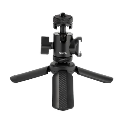 Suporte Mesa Microfone Boya Magic Mini Tripé Ajustável