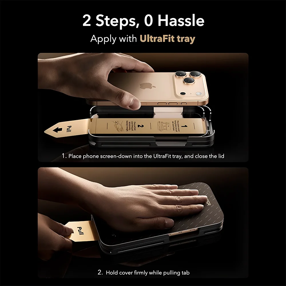 Imagem 3 de 5 do produto Película Para Iphone 17 Pro Max Esr Armorite Pro Corning