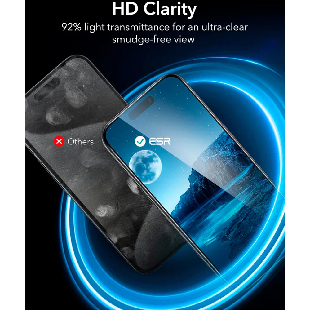 Imagem 2 de 5 do produto Película Esr Vidro Temperado Para Iphone 16 Pro Max