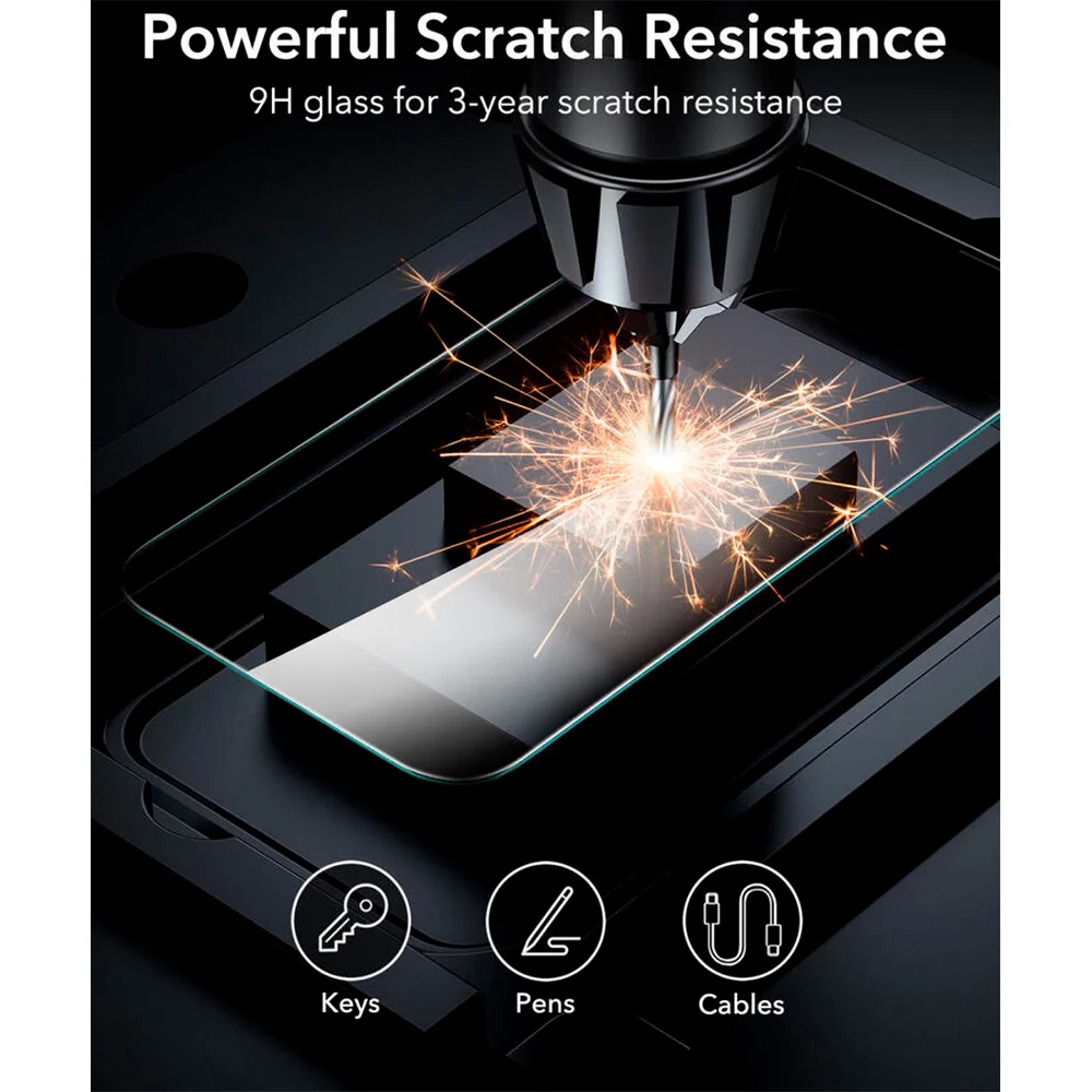 Imagem 3 de 5 do produto Película Esr Vidro Temperado Para Iphone 16 Pro Max