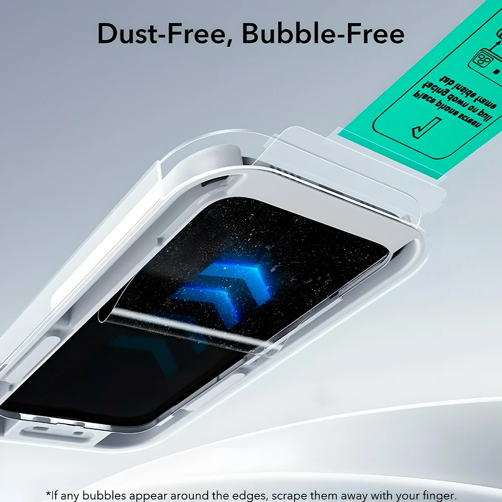 Imagem 2 de 5 do produto Película Esr Iphone 17 Pro Vidro Temperado Ultrafit Kit 2pçs
