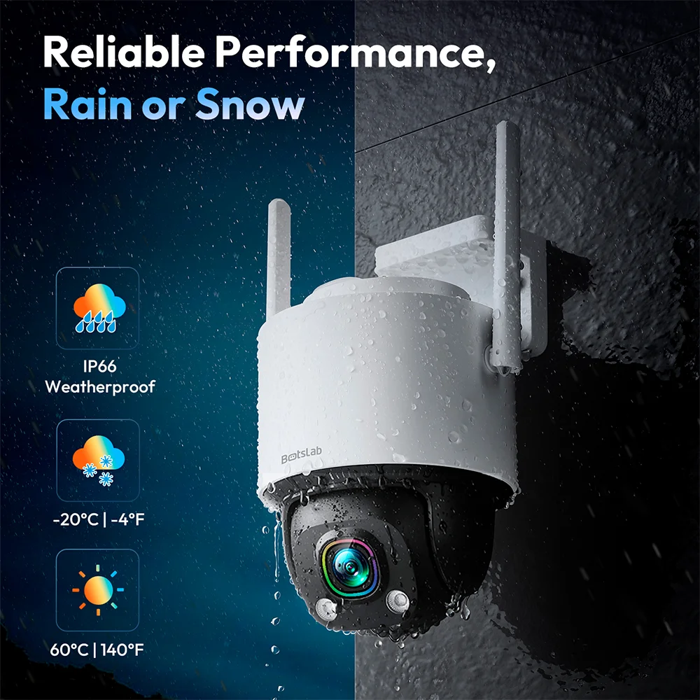 Imagem 5 de 5 do produto Botslab Câmera Segurança Externa Wi-fi Pan Tilt W317
