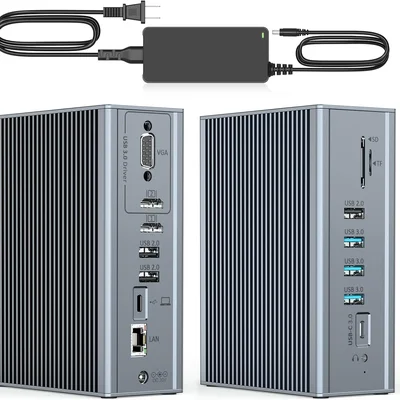 Dock Station 16 Em 1 Usb-c Vga HDMI Usb 3.0 Macbook Pro/air