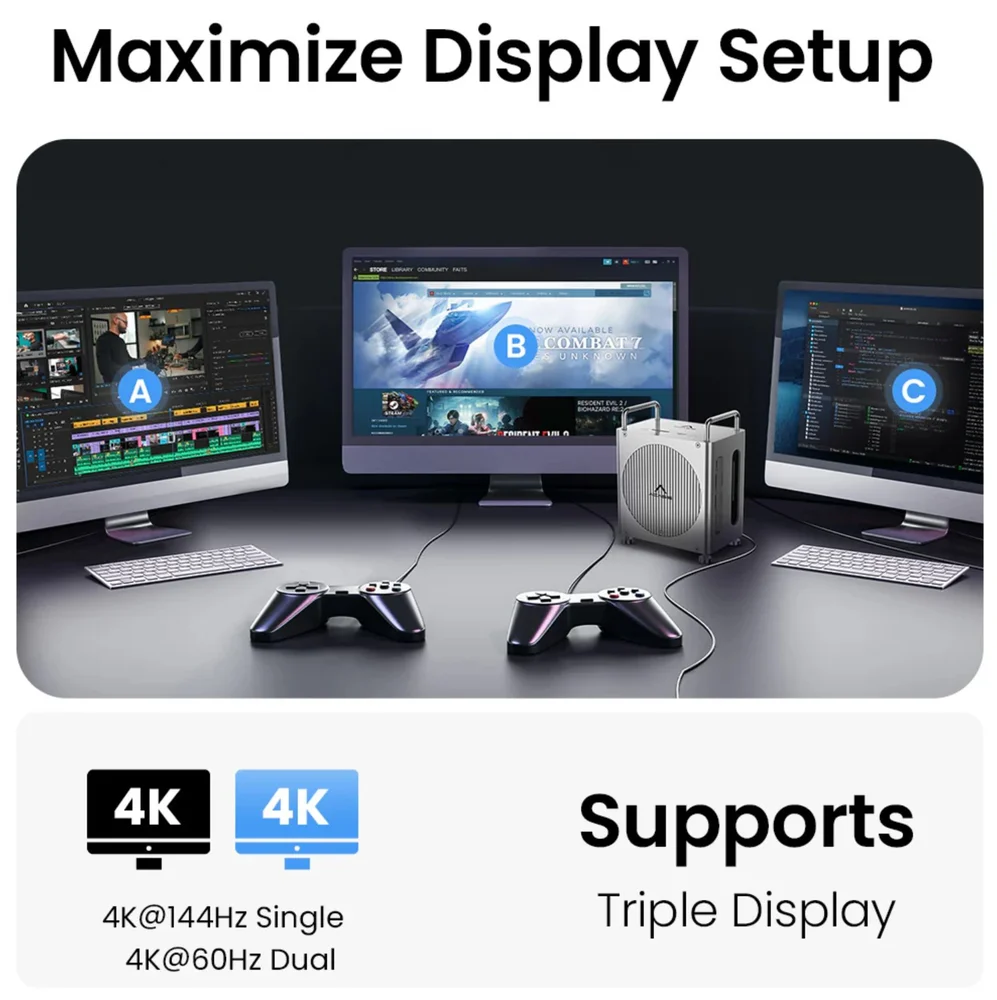 Imagem 3 de 5 do produto Dock Station Hub 11 Em 1 Para Mac Mini M4/m4 Pro