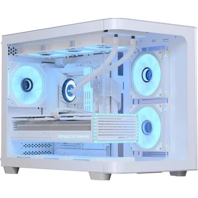 Gabinete Gamer Aerocool Atx P300c Branco Lateral Vidro