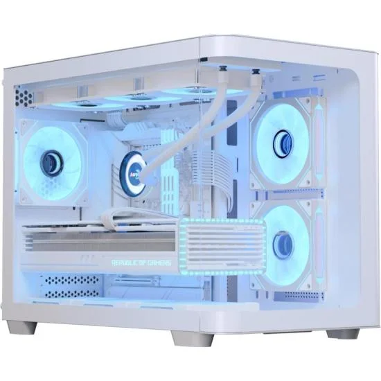 Gabinete Gamer Aerocool Atx P300c Branco Lateral Vidro