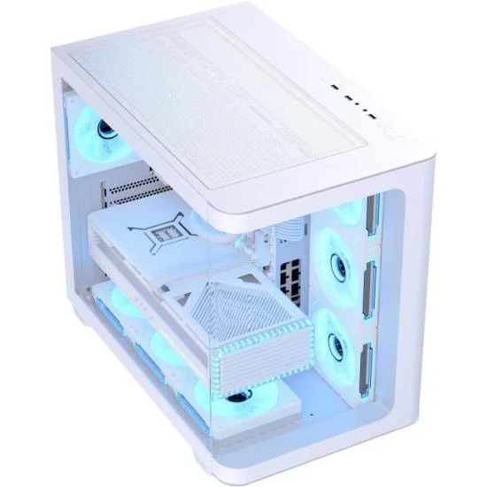 Imagem 5 de 5 do produto Gabinete Gamer Aerocool Atx P500c Branco Lateral Vidro