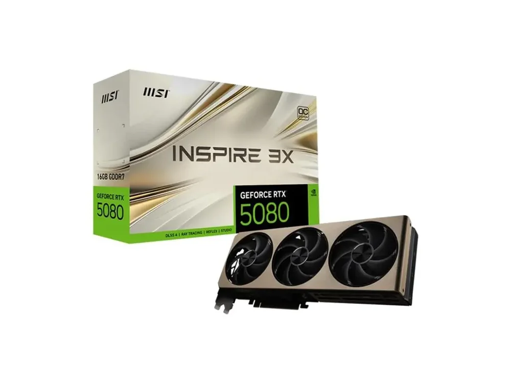 Placa De Video Msi Geforce RTX 5080 Inspire 3x Oc 16gb Gddr7 256 Bits - 912-v531-203 4