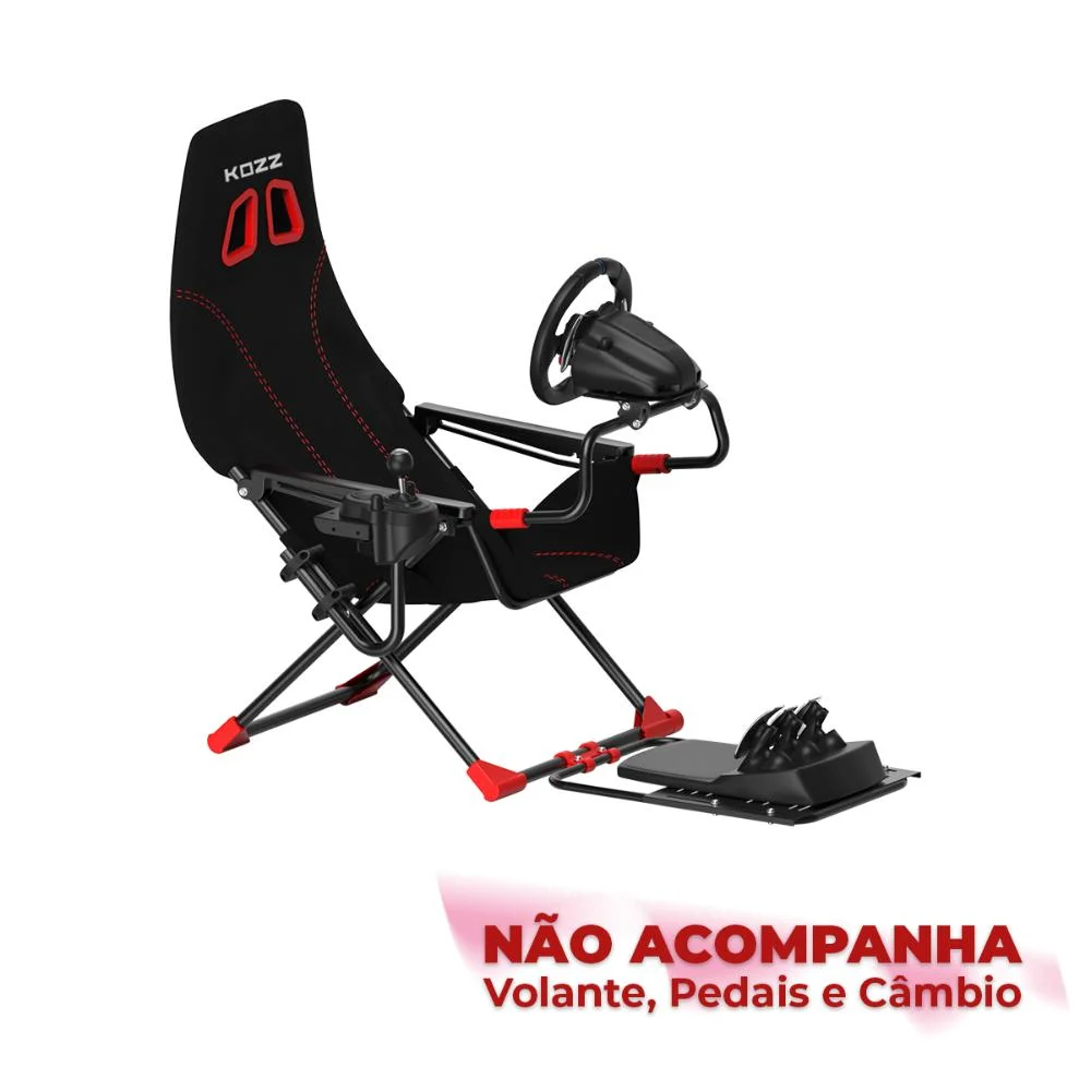 Imagem 5 de 5 do produto Cockpit Gamer Dobrável Assento Ergonômico Para Simulador Racing
