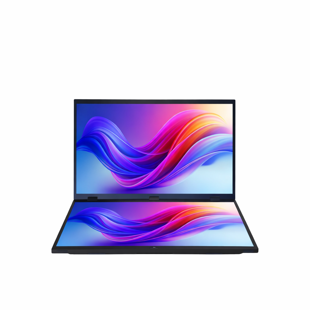 Monitor Portátil Duplo 18.5” Full Hd 100hz Grasep D-tela09 Dual Screen 100% SRGB Rotação 360°