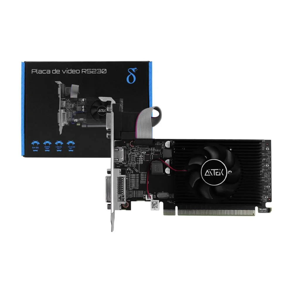 Placa De Vídeo GDDR3 2gb PCi Express 2.0 16x, Clock 625mhz, HDMI Dvi Vga, Ideal Para Upgrades