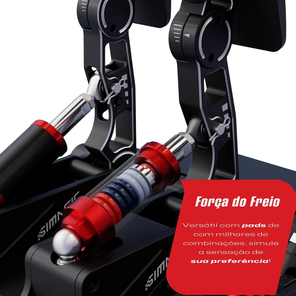 P1000 Dual Pedal - Célula De Carga 100kg - Simagic