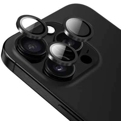 Película Para Câmera Iphone 16 Pro/ 16 Pro Max,   Iplace, Aro Preto