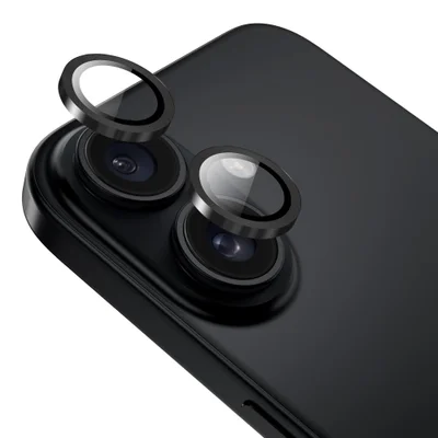 Película Para Câmera Iphone 16 / 16 Plus,   Iplace, Aro Preto