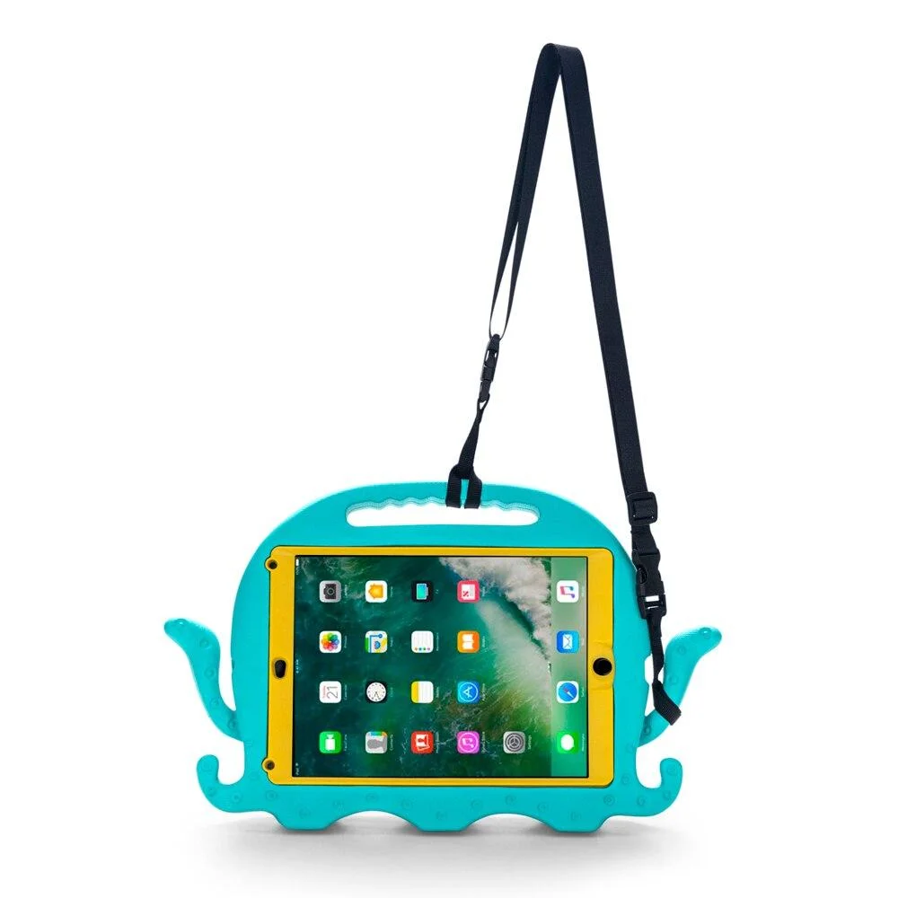 Imagem 4 de 5 do produto Capa Ipad Kids, Com Suporte De Carro, Polvo Azul,   Iplace