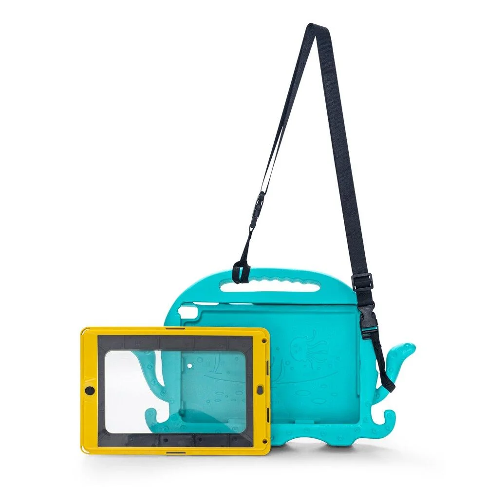 Imagem 5 de 5 do produto Capa Ipad Kids, Com Suporte De Carro, Polvo Azul,   Iplace