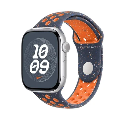 Pulseira Apple Watch Loop Esportiva Nike 46 Mm, Apple, Chama Azul