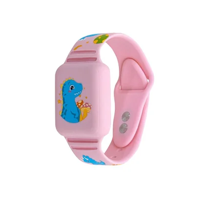 Pulseira Airtag Kids Dino, Rosa,   Iplace