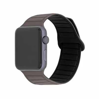 Pulseira De Silicone Magnética Para Apple Watch 42-45mm Marrom,   Iplace