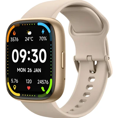 Smartwatch Pulse A Prova D' Água Bateria De Longa Duração - Cor Dourado