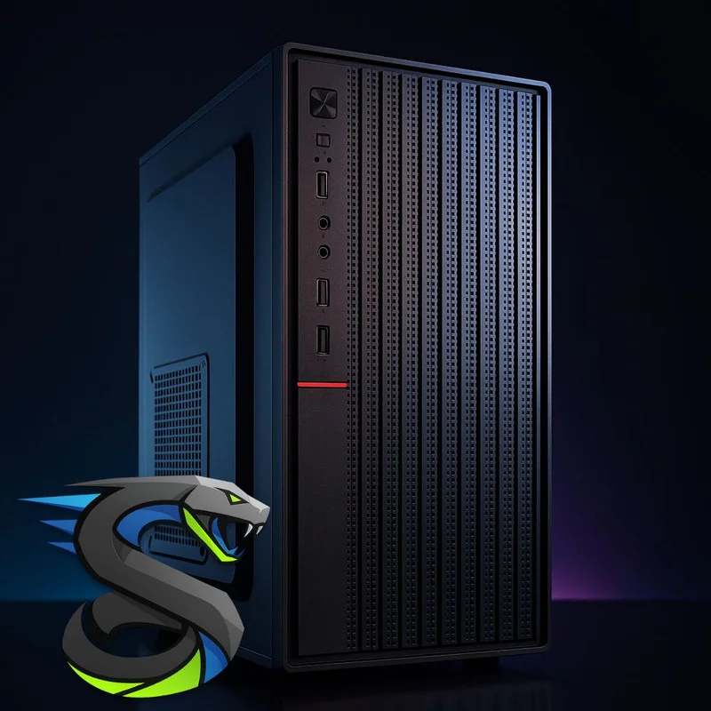 Imagem 4 de 5 do produto Gabinete Office Snaker S/fan S/fonte Micro-atx/mini-itx Usb Preto - Sk2512