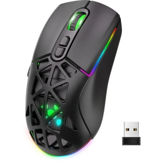 Imagem 2 de 5 do produto Mouse Gamer Sem Fio Wireless Fortrek Striker Air Preto