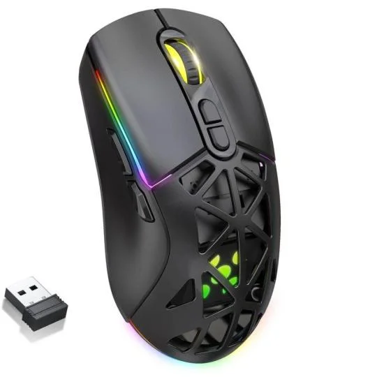 Imagem 3 de 5 do produto Mouse Gamer Sem Fio Wireless Fortrek Striker Air Preto