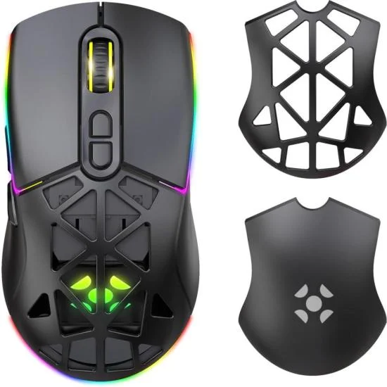 Imagem 4 de 5 do produto Mouse Gamer Sem Fio Wireless Fortrek Striker Air Preto