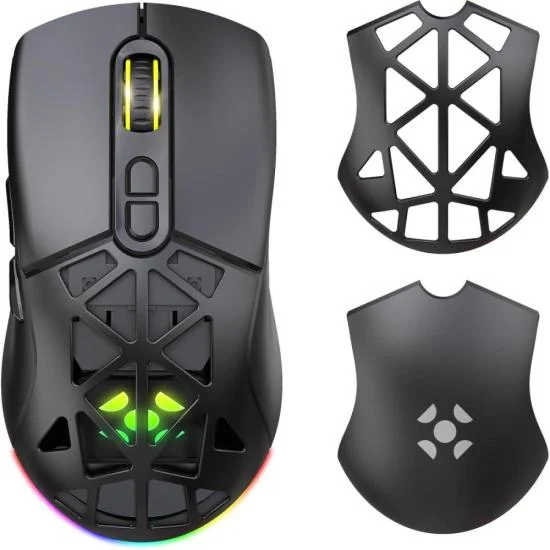 Imagem 5 de 5 do produto Mouse Gamer Sem Fio Wireless Fortrek Striker Air Preto