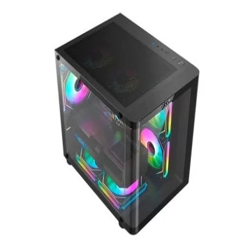 Imagem 3 de 4 do produto Gabinete Gamer Night Rodan | Vidro Curvo - Aquário - Clanm (sem Fans)