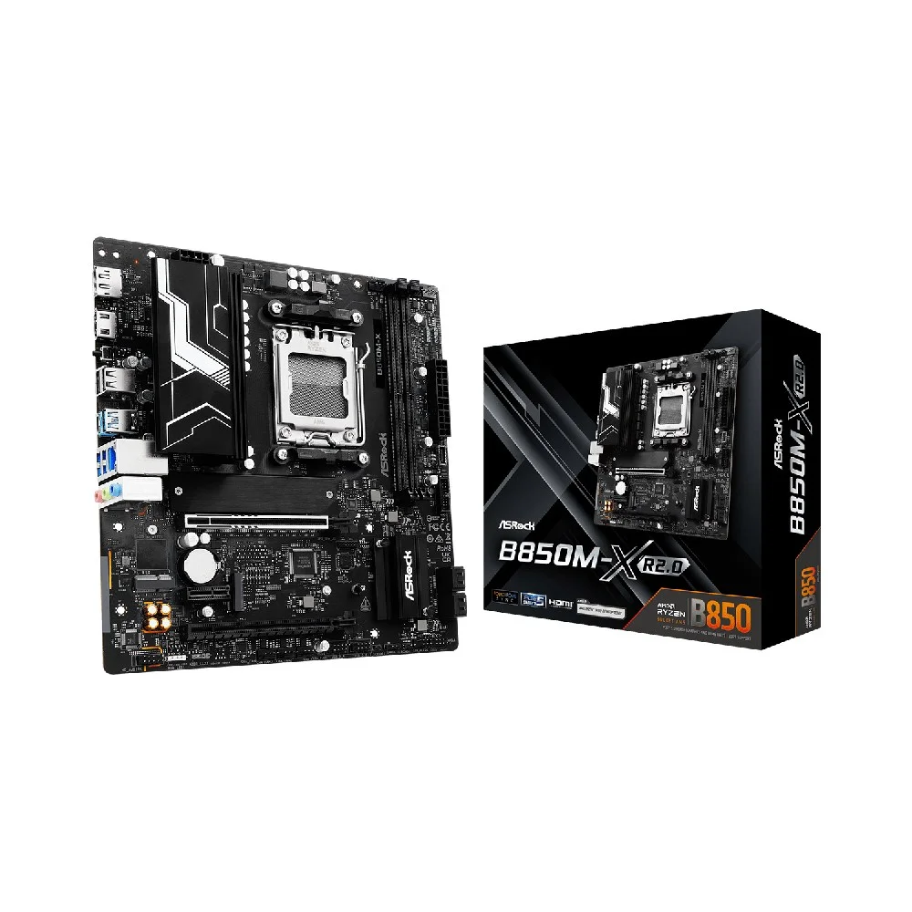 Placa Mãe Asrock B850m-x R2.0 Am5 2xDDR5 Chipset B850 Matx 4
