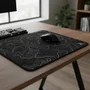 Mouse Pad Gamer Cm02 450x400mm Preto Abstrato - Atwe Eletrônicos