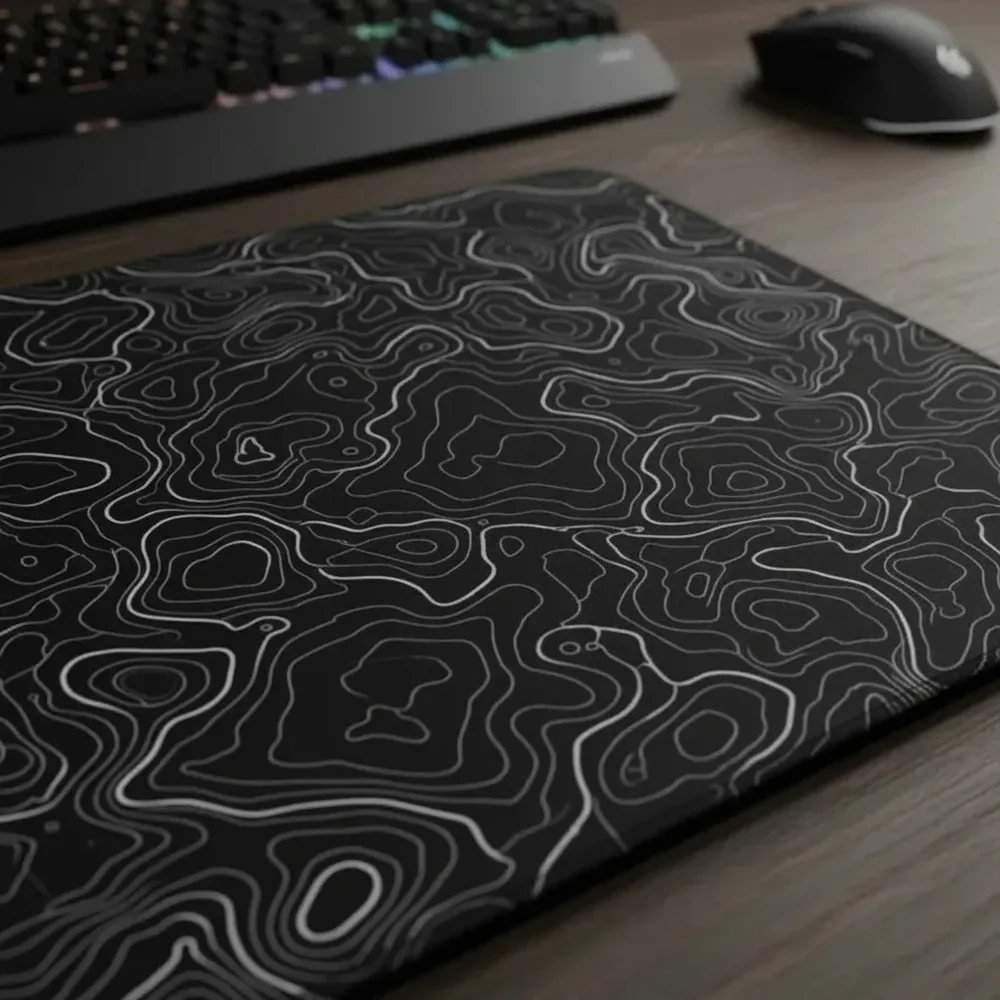Mouse Pad Gamer Cm02 450x400mm Preto Abstrato - Atwe Eletrônicos Mouse Pad Gamer Cm02 450x400mm Preto Abstrato - Atwe Eletrônicos