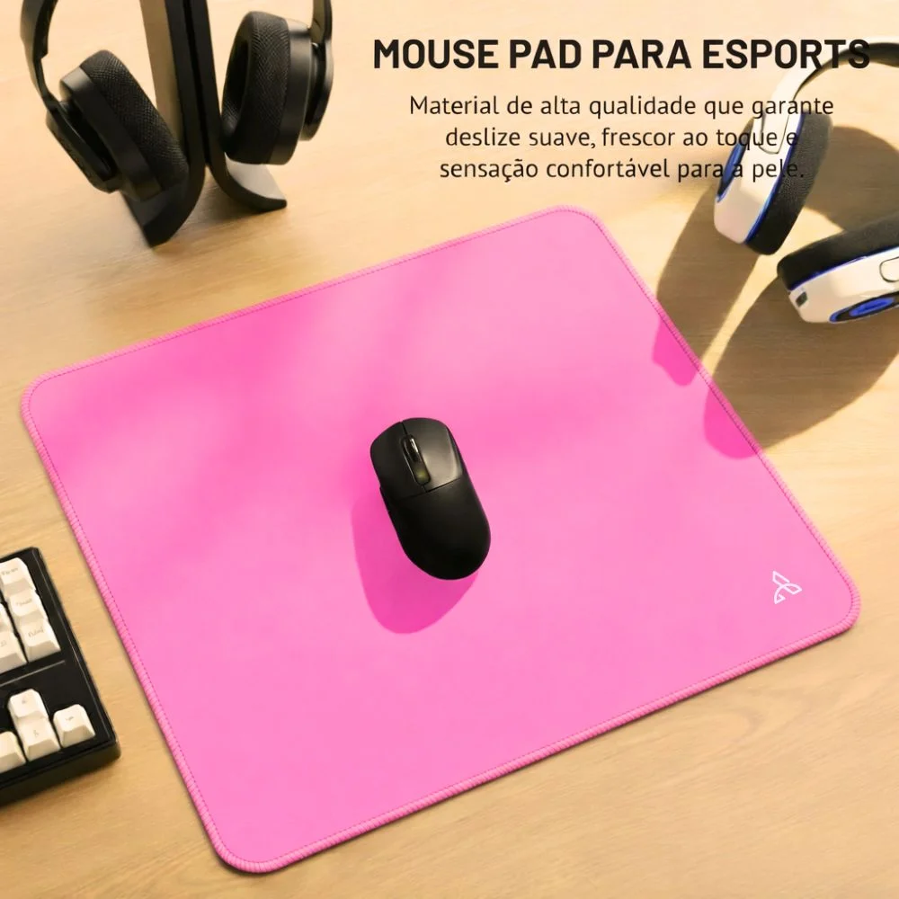 Imagem 5 de 5 do produto Mouse Pad Gamer Personalizado Cm02 450x400mm Rosa - ATWE Eletrônicos